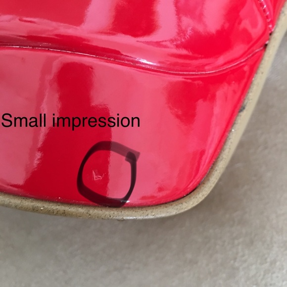 Type Z Red Platform Heels 7 1/2 - Picture 2 of 8